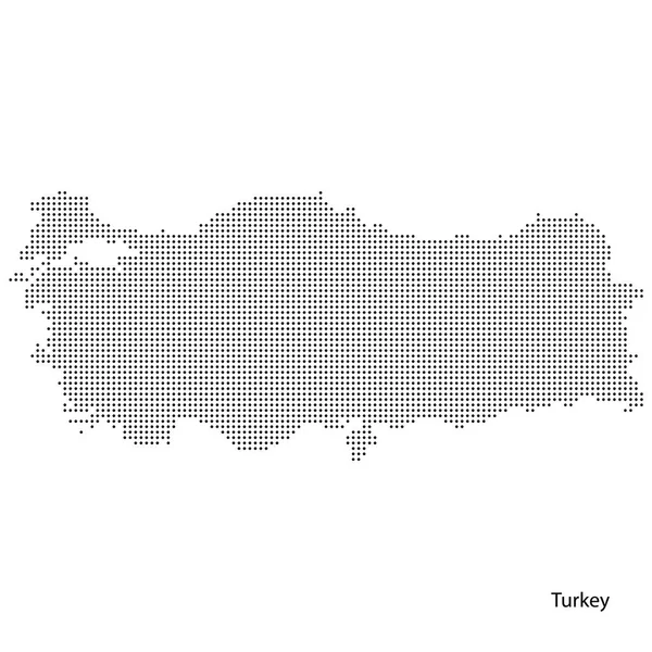 Tečkovaný mapa Turecko. Vectoreps10. — Stockový vektor