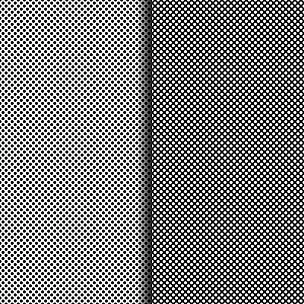 Texture blanche sans couture. Point noir sur fond blanc et point blanc sur fond noir. Modèle vectoriel — Image vectorielle