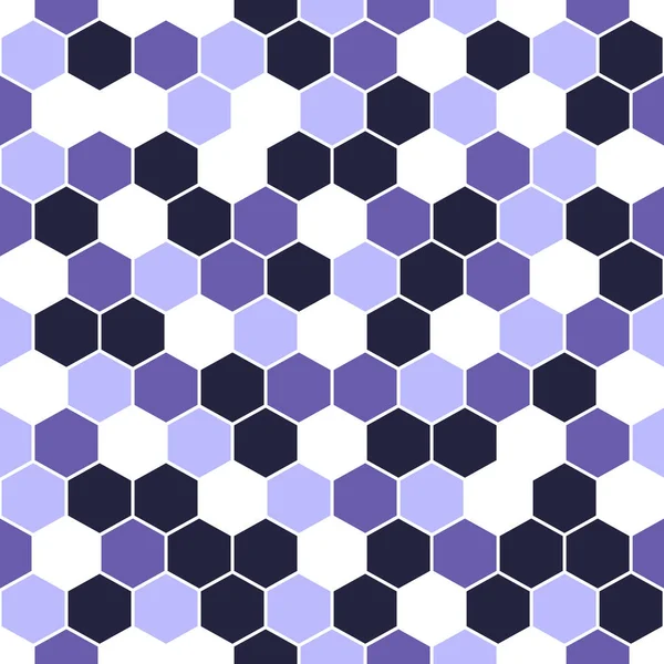 Απρόσκοπτη εξάγωνο διάνυσμα μοτίβο απόχρωση του μπλε. — Διανυσματικό Αρχείο