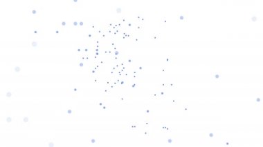 Noktalı benekli benek parçacığı Yunanistan, noktalar düşme stili. 4K video animasyonu. En kısa zamanda diğer ülkeler de mümkün olacak.