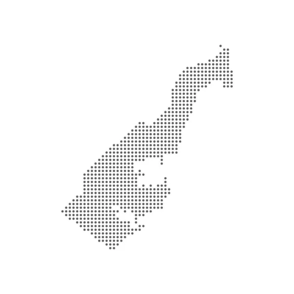 Carte en pixels à pois pointus de Monaco, illustration vectorielle . — Image vectorielle