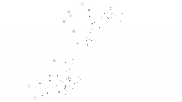 Mapa de lunares punteados píxeles partícula Noruega, los puntos que caen estilo. Animación de vídeo 4K. Tan pronto como sea posible podrán los demás países — Vídeos de Stock