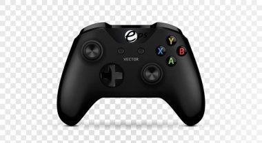 Gerçekçi joystick gamepad. Vektör illüstrasyon eps10.