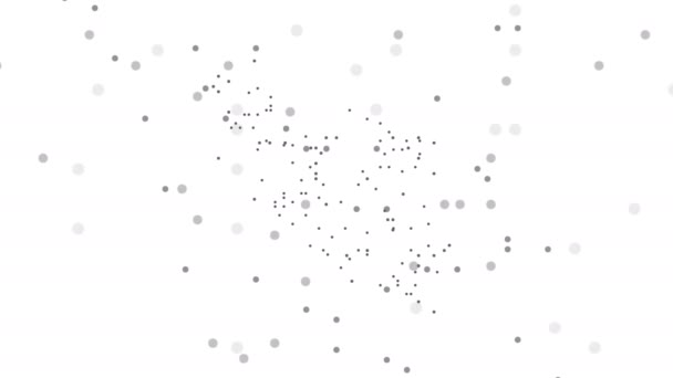 Map dotted polka dot pixel particle Iran, the dots falling style. 4K video animation. As soon as possible will be able the other countries — Stockvideo