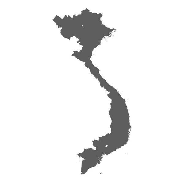 Детальная карта Вьетнам высокого уровня. Очень точный спутниковый макет карты. Отследили все острова. — стоковый вектор