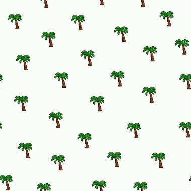 Vektör piksel noktalı sanat palmiyesi pürüzsüz desen