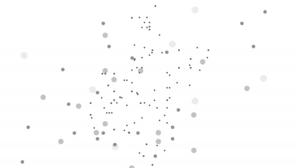 Wuhan Chine Carte pointillée Réseautage Dot Motion Graphic 4K. L'apparition et la disparition de la carte de Wuhan abstrait — Video