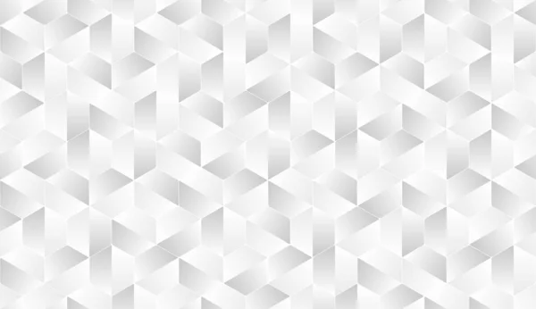 Texture blanche, fond frais polygonal abstrait sans couture — Image vectorielle