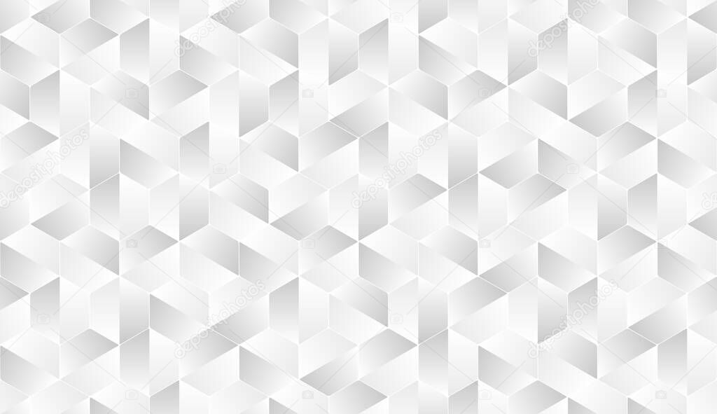 White texture, seamless abstract polygonal cool background