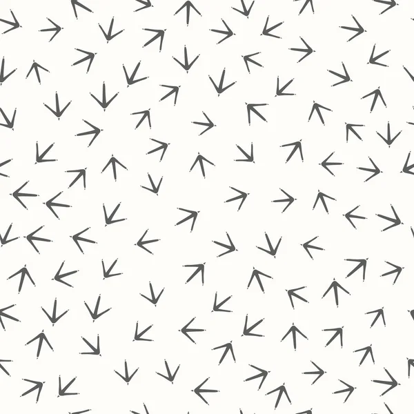 鸟类的踪迹。无缝线矢量纹理。随机性混乱. — 图库矢量图片#