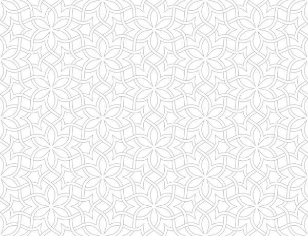 Seamless Vector Pattern Background Flower Pattern White Background — Stock Vector