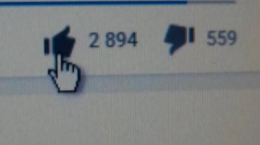 Bir video klip gibi beğenmek belgili tanımlık imge sosyal ağlar