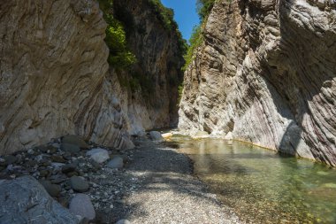 Dağ river gorge yakınındaki Panta Vrexei Evritania, Yunanistan