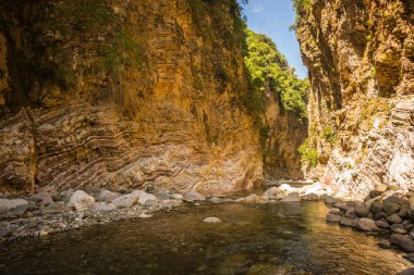 Dağ river gorge yakınındaki Panta Vrexei Evritania, Yunanistan