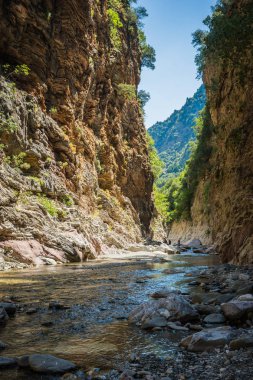 Dağ river gorge yakınındaki Panta Vrexei Evritania, Yunanistan