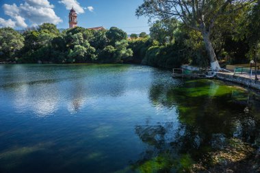 Göl Karavomilos Kefalonia Adası Yunanistan