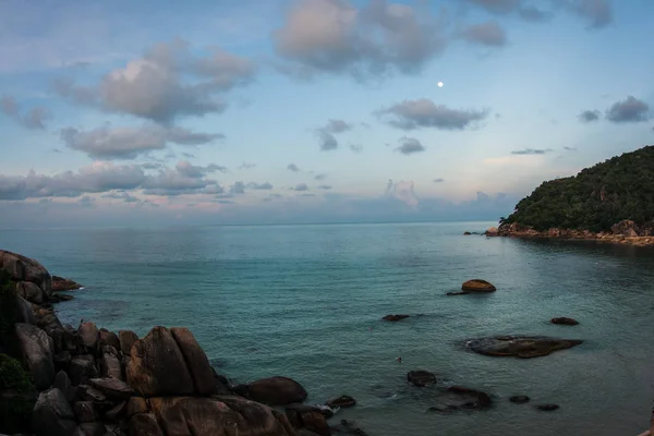 Tramonti e albe a Cristal Bay, Samui, Thailandia — Foto Stock