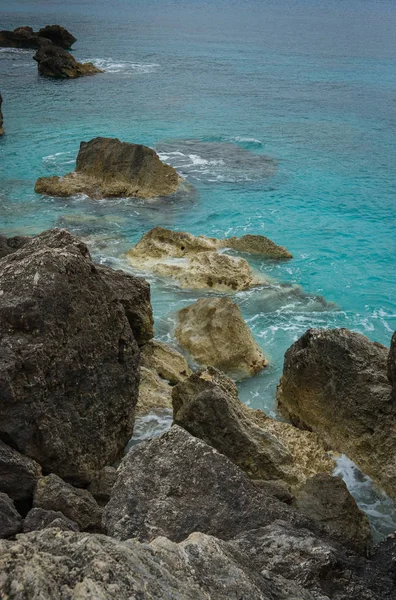 Picturesque Petani beach on the island of Kefalonia, Greece — Stock Photo, Image