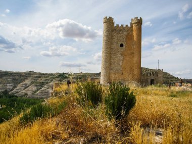 Medieval castle at Alcala del Jucar, Castilla la Mancha, Spain