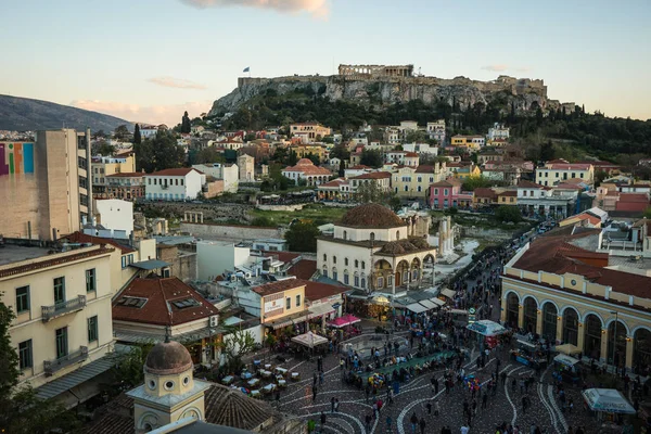 Scenic view to Athens from the roofs — Stock Photo, Image