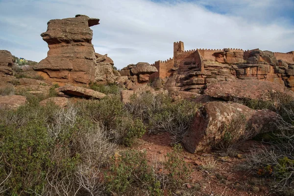 Peracence Kalesi, Teruel, Aragon, İspanya — Stok fotoğraf