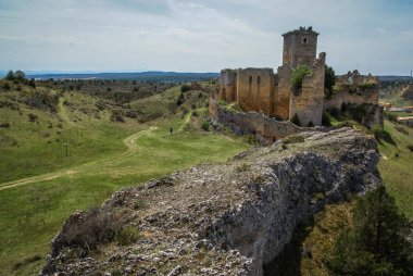 Medieval castle in Ucero, Soria, Castilla y Leon, Spain