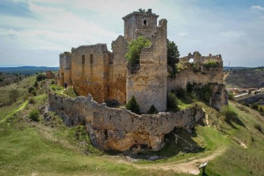 Medieval castle in Ucero, Soria, Castilla y Leon, Spain