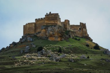Ortaçağ Kalesi Gormas, Soria, Castilla y Leon, İspanya