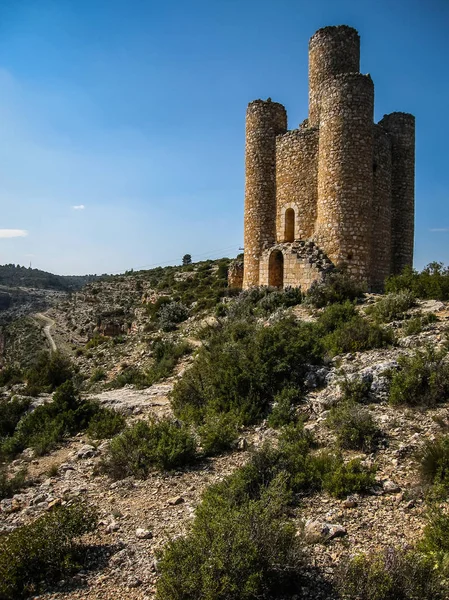 Середньовічний замок у Alarcon, Ла-Манча Castilla, Іспанія — стокове фото