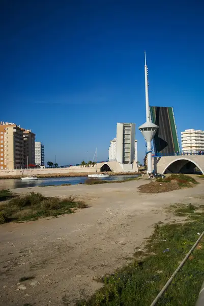 Asma köprü, La Manga, Valencia y Murcia, İspanya — Stok fotoğraf
