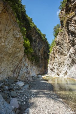 Dağ river gorge yakınındaki Panta Vrexei Evritania, Yunanistan