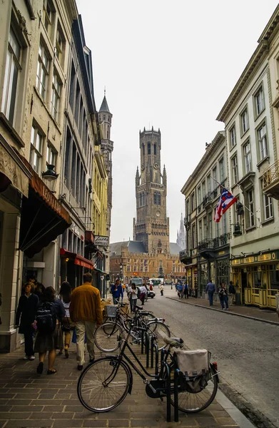 Міський пейзаж в Брюгге в Бельгії — стокове фото