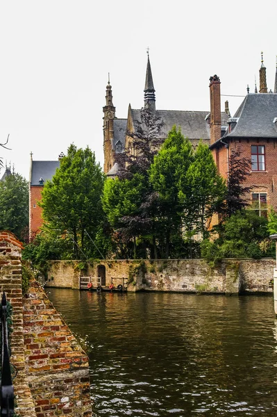 Panoráma města Brugge v Belgii — Stock fotografie