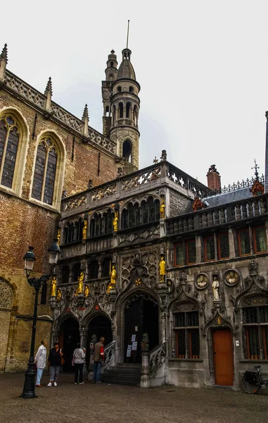 Cityscape em Brugge na Bélgica — Fotografia de Stock