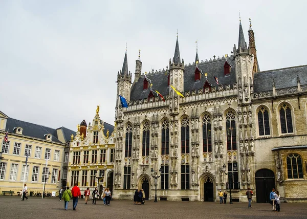 Cityscape em Brugge na Bélgica — Fotografia de Stock