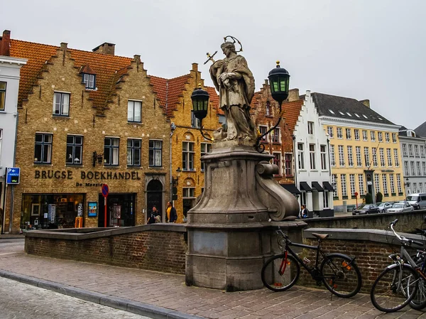Cityscape em Brugge na Bélgica Imagens Royalty-Free