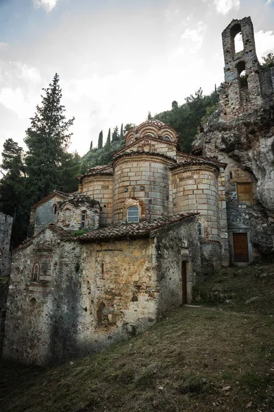 Ruinas de la ciudad castillo bizantino de Mystras — Foto de Stock