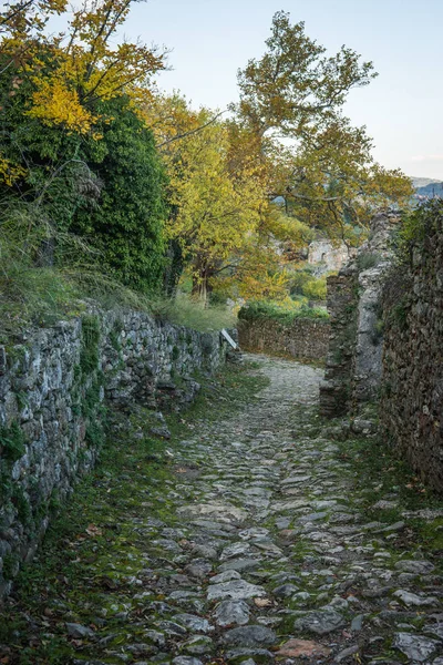 Ερείπια της πόλης το βυζαντινό κάστρο του Μυστρά — Φωτογραφία Αρχείου