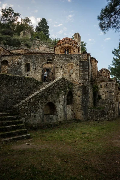Ruinas de la ciudad castillo bizantino de Mystras —  Fotos de Stock