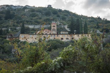 Mystras Bizans Kalesi şehrin kalıntıları