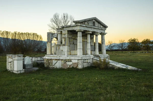 Temple de Poséidon à Mantineia antique, Arcadie, Péloponnèse, G — Photo