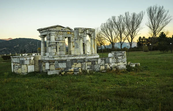 Temple de Poséidon à Mantineia antique, Arcadie, Péloponnèse, G — Photo