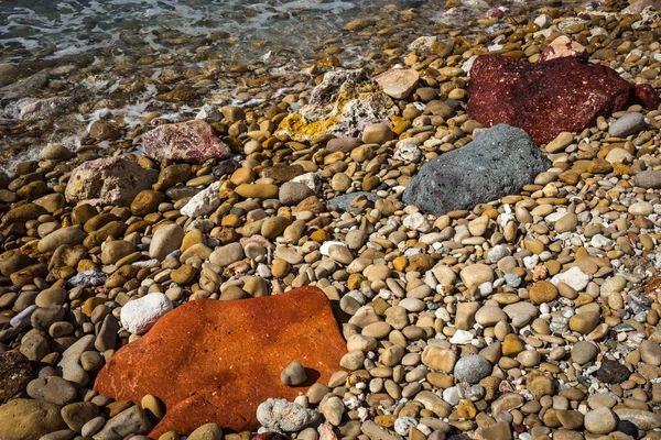 Colori naturali della spiaggia di Firiplaka, Milos, Grecia — Foto Stock