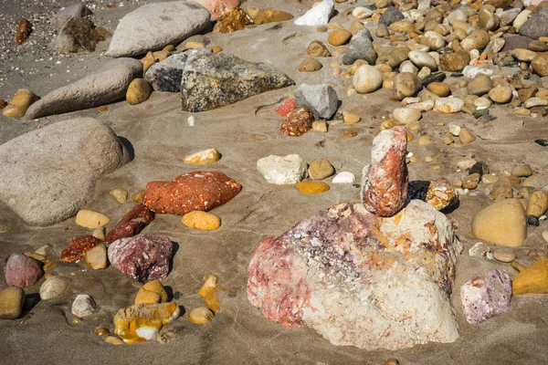 Couleurs naturelles de la plage de Firiplaka, Milos, Grèce — Photo