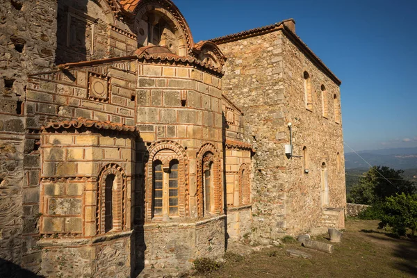 Ruinas de la ciudad castillo bizantino de Mystras — Foto de Stock