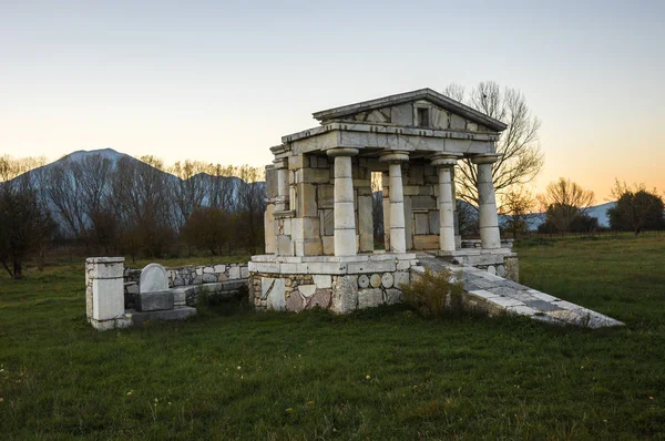 Temple de Poséidon à Mantineia antique, Arcadie, Péloponnèse, G — Photo