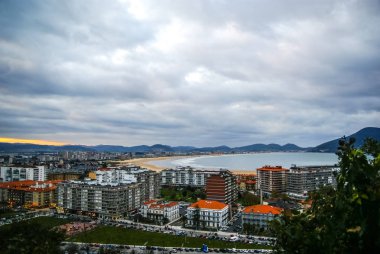 Laredo Cantabria, İspanya içinde doğal deniz manzarası