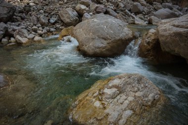 Dağ river gorge yakınındaki Panta Vrexei Evritania, Yunanistan
