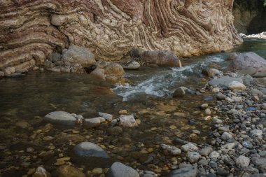 Dağ river gorge yakınındaki Panta Vrexei Evritania, Yunanistan