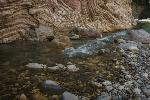 Dağ river gorge yakınındaki Panta Vrexei Evritania, Yunanistan — Stok fotoğraf